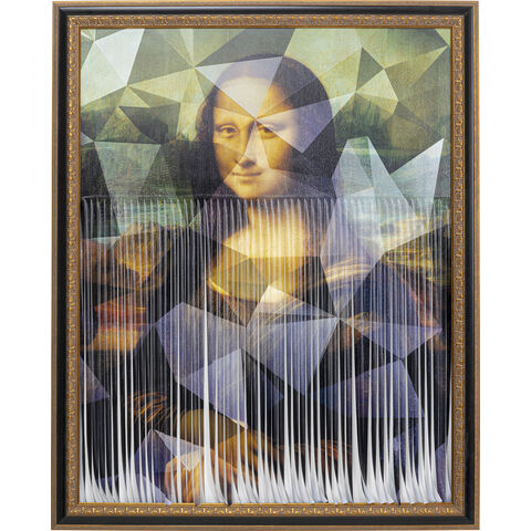 Framed Picture Mademoiselle Lisa 130x163cm