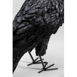 Lámpara mesa Animal Crow mate negro 34cm