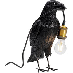 Lampada da tavolo Animal Crow nero opaco 34cm