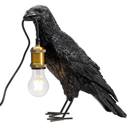 Lampe à poser Animal Crow noir mat 34cm