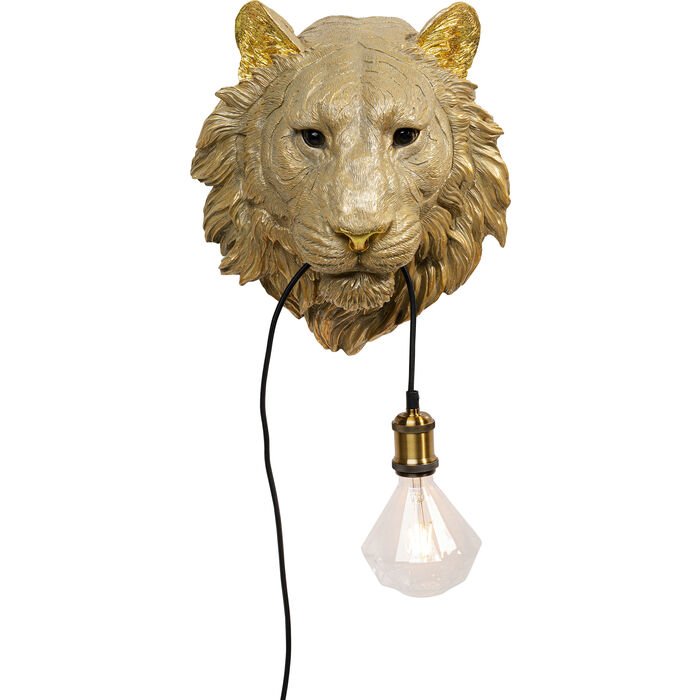 Lámpara pared Animal Tiger Head 34cm