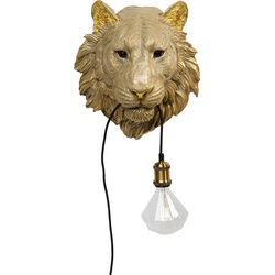 Lámpara pared Animal Tiger Head 34cm