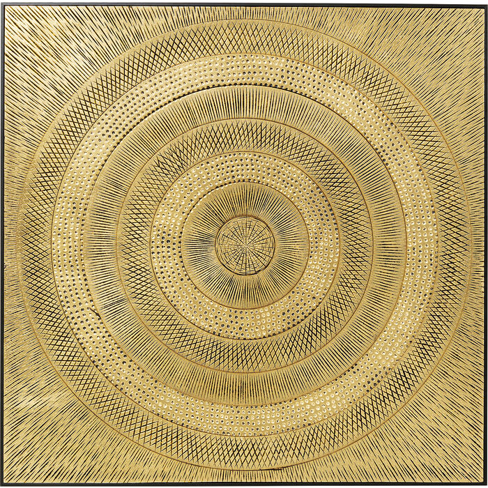 Objektbild Art Circle Gold 120x120cm