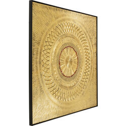 Objektbild Art Geometric Circle Gold 120x120cm
