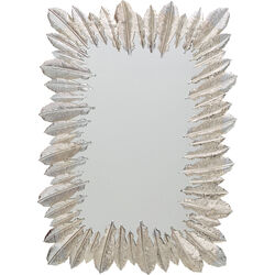 Wall Mirror Feather Dress Silver 49x69cm