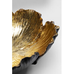 Deco Bowl Flower Bloom Black Gold Ø25cm