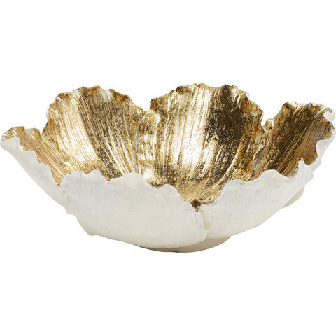 Deco Bowl Flower Bloom Cream Gold Ø20cm