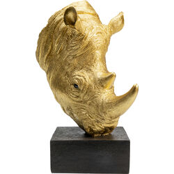 Objeto deco Rhino oro 51cm