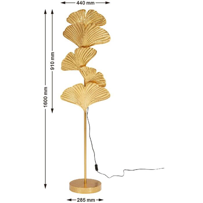 Stehleuchte Yuva Gold 160cm