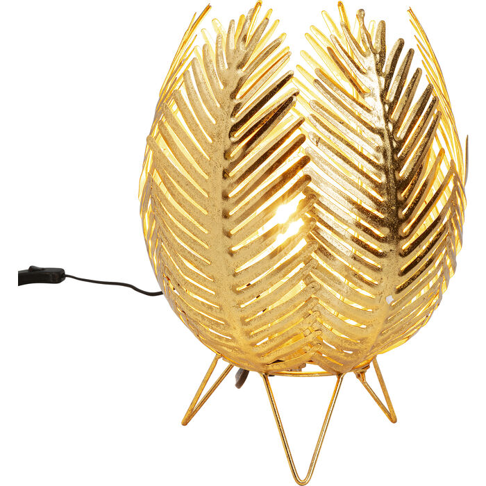 Table Lamp Jasmin Gold 35cm Kare Design, Montserrat Leaf Table Lamp Gold