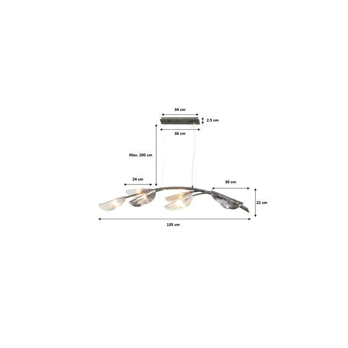 Hängeleuchte Branch 135cm