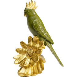 Deco Figurine Flower Parrot 13cm