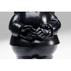 Deco Figurine Gnome Standing Black Gold 30cm