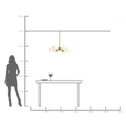 Lampadario Heavenly oro Ø70cm