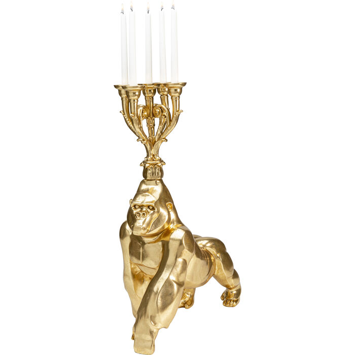Kerzenständer Gorilla Gold 71cm