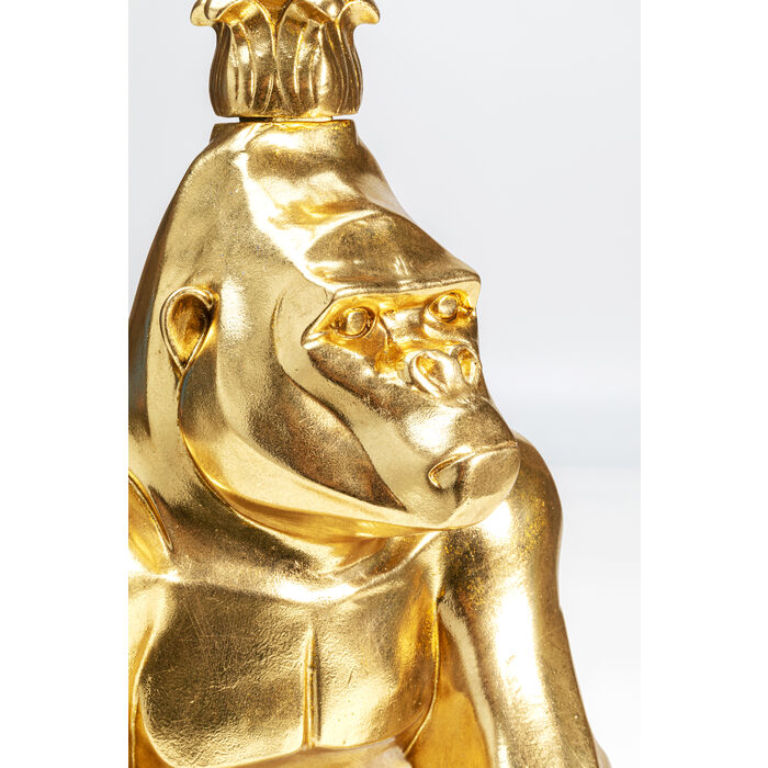Portavelas Lighted Gorilla Gold 71cm