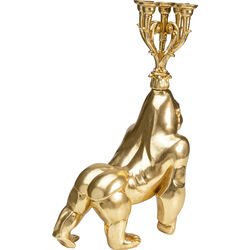 Candle Holder Gorilla Gold 71cm