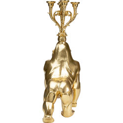 Portavelas Lighted Gorilla Gold 71cm