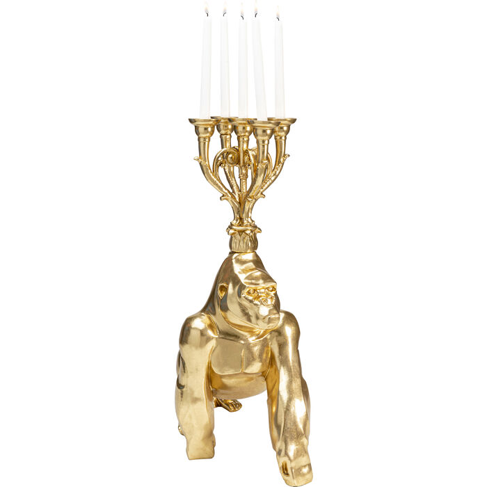 Kerzenständer Gorilla Gold 71cm