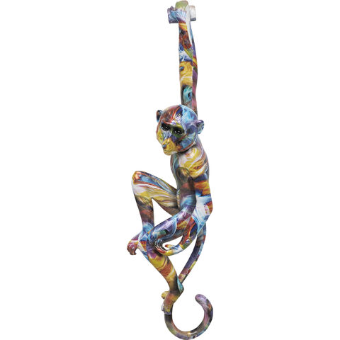 Wall Object Hanging Ape Colorful 17x67cm