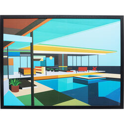 Framed Picture Modern Architecture 100x80cm