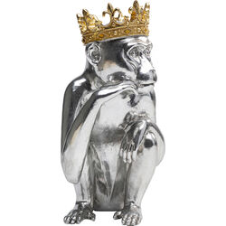 Figura deco King Lui plata 35cm