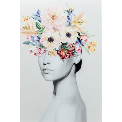 Glass Picture Spring Hair 80x120cm