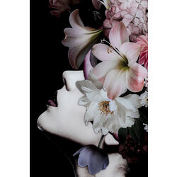 Glasbild Flowery Beauty 80x120cm