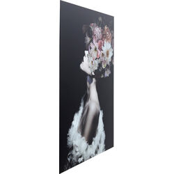 Glass Picture Flowery Beauty 80x120cm