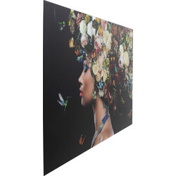 Glass Picture Bunch of Flowers 150x100cm