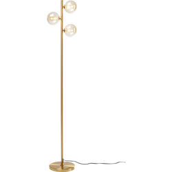 Floor Lamp Three Balls Gold 160cm