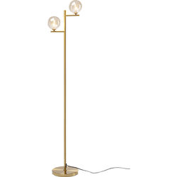 Floor Lamp Two Balls Gold 160cm