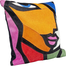 Cushion Abstract Lady Face 40x40cm