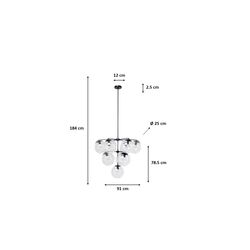 Hängeleuchte Lasmina Bunch Ø91cm