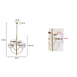 Hängeleuchte Leisha Bunch Ø76cm