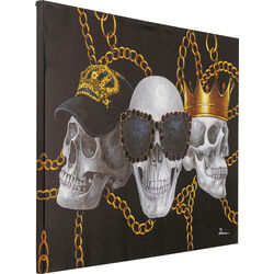 Quadro su tela Skull Gang 120x90cm