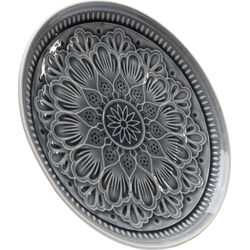 Assiette Sicilia Mandala gris Ø27cm