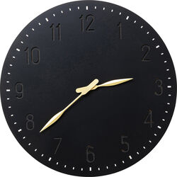Reloj pared Mailo negro Ø50cm