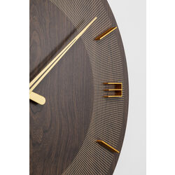 Reloj pared Levi marrón Ø60cm