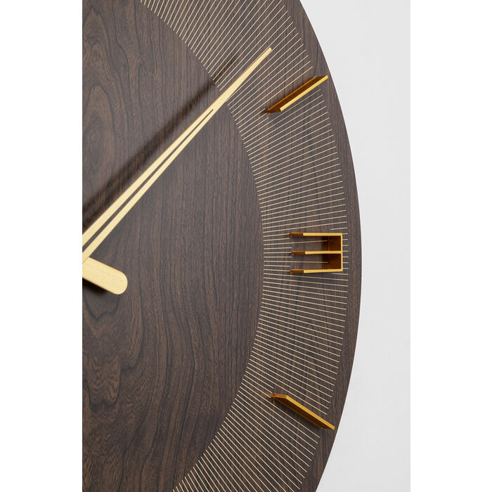 Reloj pared Levi marrón Ø60cm