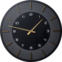 Reloj pared Lio negro Ø60cm