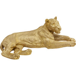 Figurine décorative Lion doré 80cm