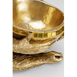 Figura decorativa Holding Bowl oro 41cm