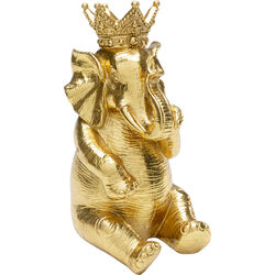 Deco Object King Elephant Gold 21cm