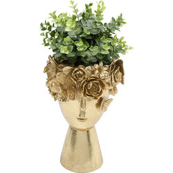 Deco Vase Flowercrown Gold 20cm