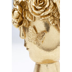 Deco Vase Flowercrown Gold 20cm