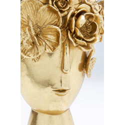 Deko Vase Flowercrown Gold 20cm