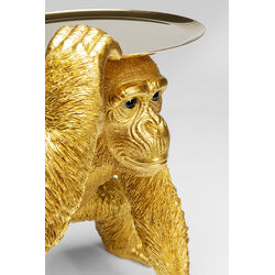 Figura decorativa Butler Playing Chimp oro 52cm