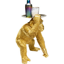 Deko Figur Butler Playing Chimp Gold 52cm