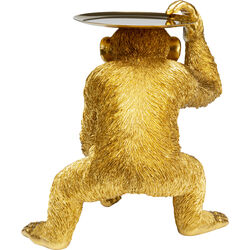 Figura decorativa Butler Playing Chimp oro 52cm